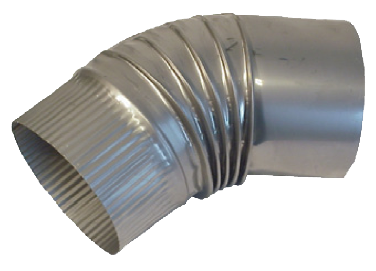 Abgasrohr starr Bogen 45°