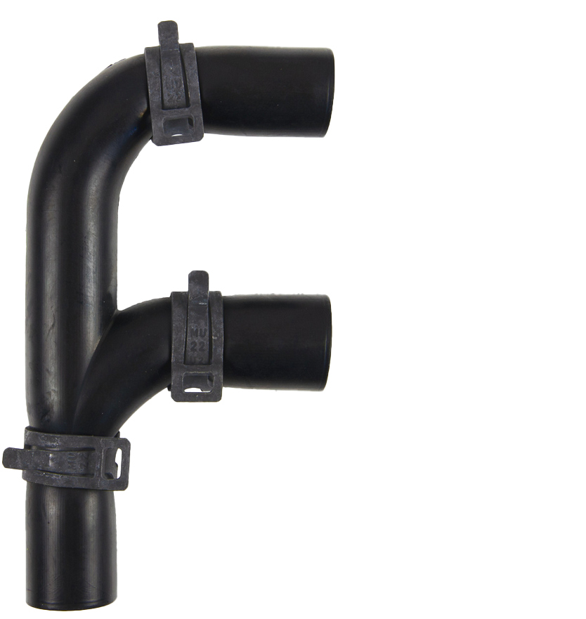 Gummiverbindung F Ø 16 mm mit Bandklemmschelle