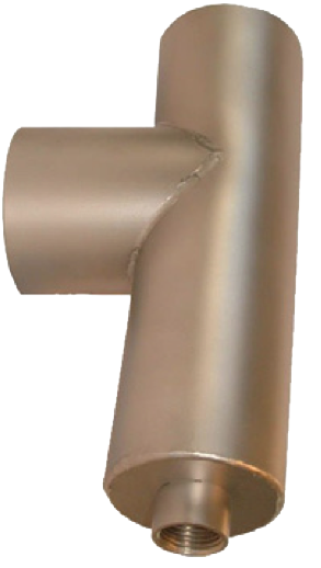 Kesselanschluss mit Kondensatablauf