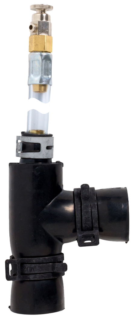 Gummiverbindung mit Entlüftungsnippel (L = 300 mm)