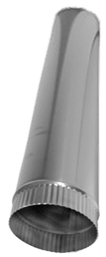 Abgasrohr starr einwandig; Länge 1 m